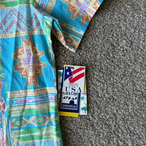 NWT VTG 80s Cape Cod‎ Sportswear Women’s XXL Button Up Vacation Shirt Summer - Picture 4 of 5